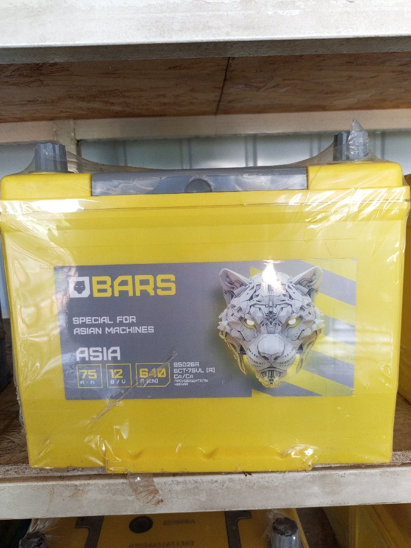 Аккумулятор Bars 75 A, Душанбе