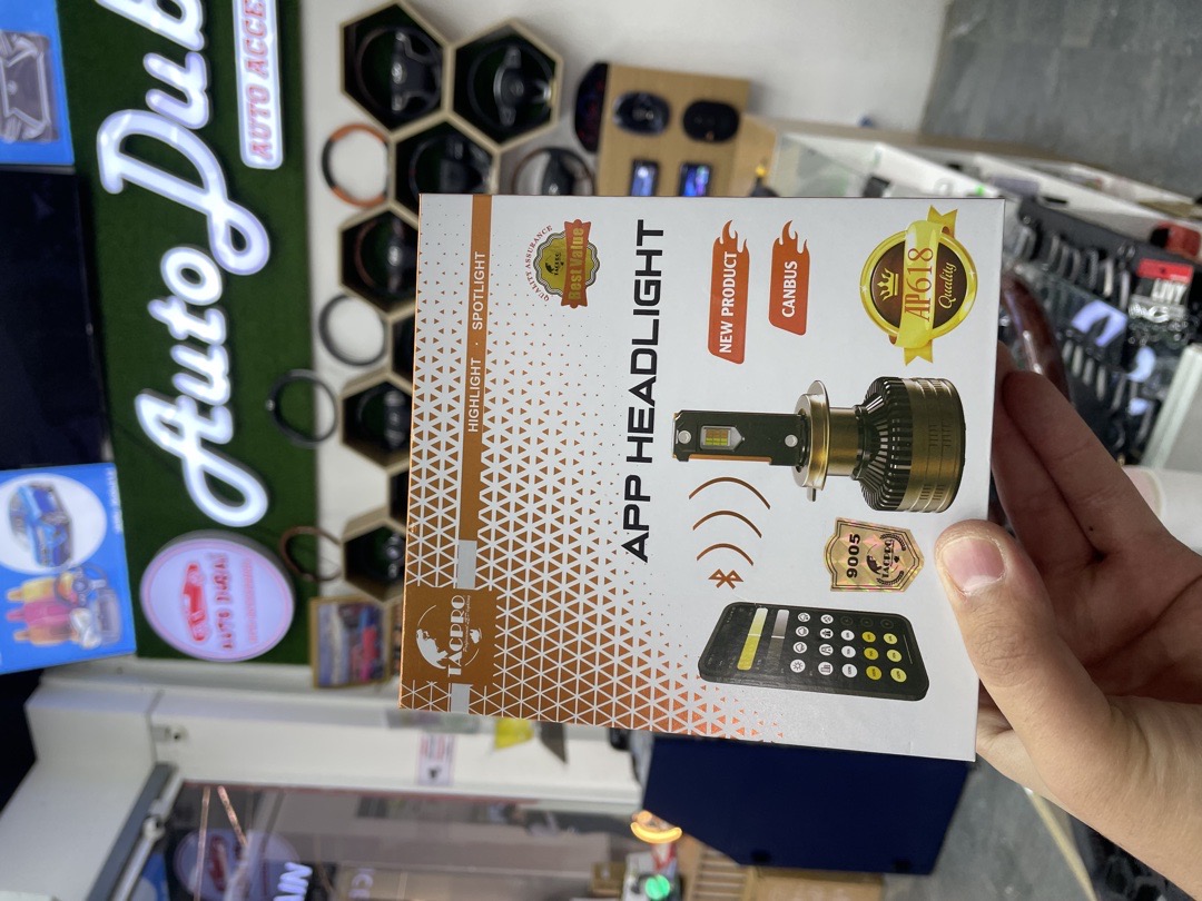 Умные LED-лампы головного света TACPRO AP618 с управлением через приложение (Bluetooth), Душанбе