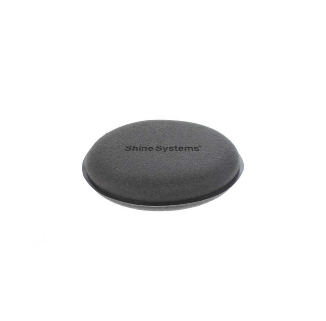 Аппликатор черный поролоновый круглый 10-2 см Shine Systems Wax Pad, Душанбе