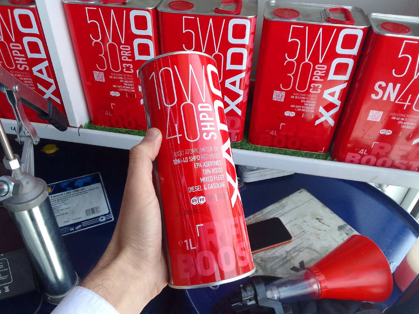 XADO ATOMIC Oil 10w40 SHPD Red Boost, Душанбе