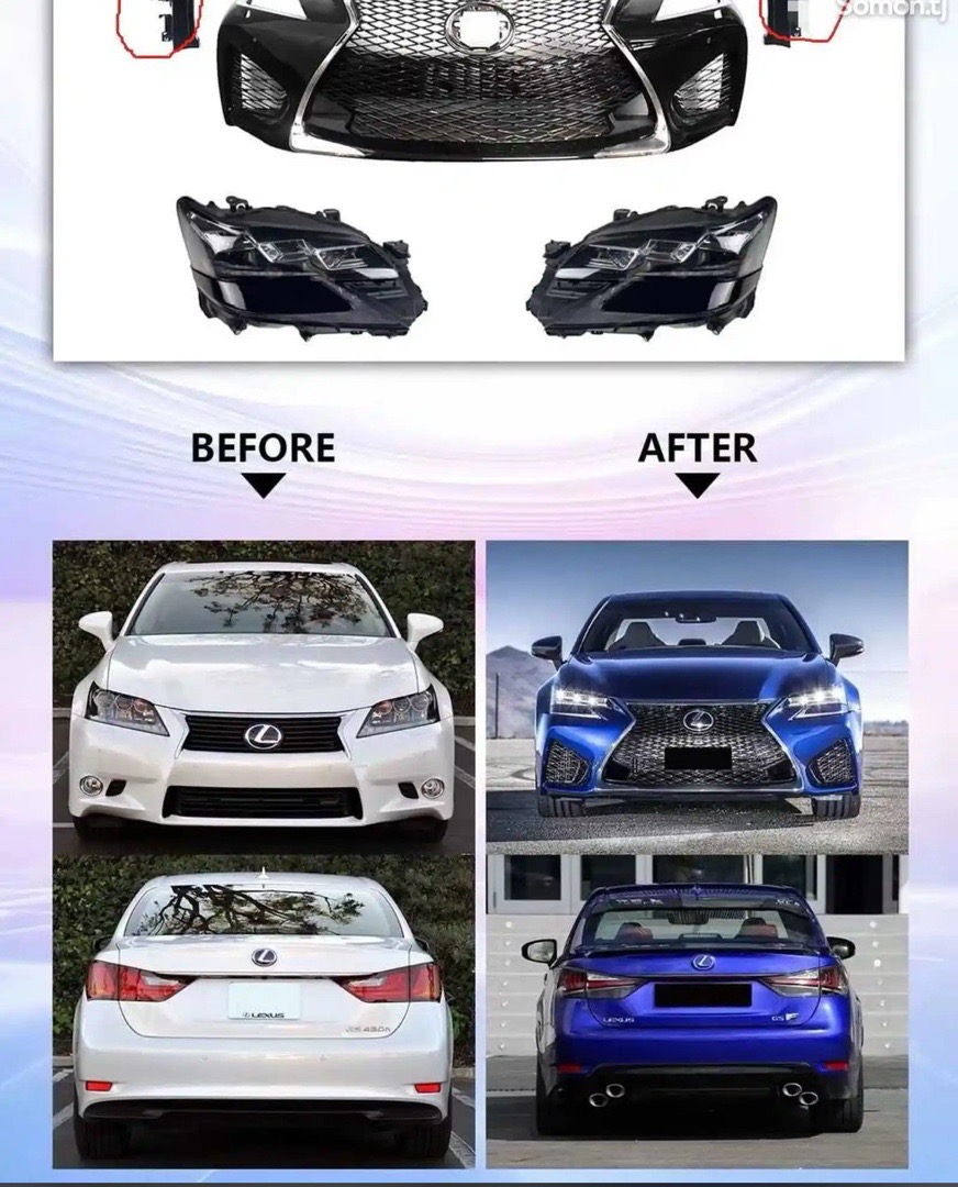 Обвес Lexus GS 2013-2018 F Sport, Душанбе