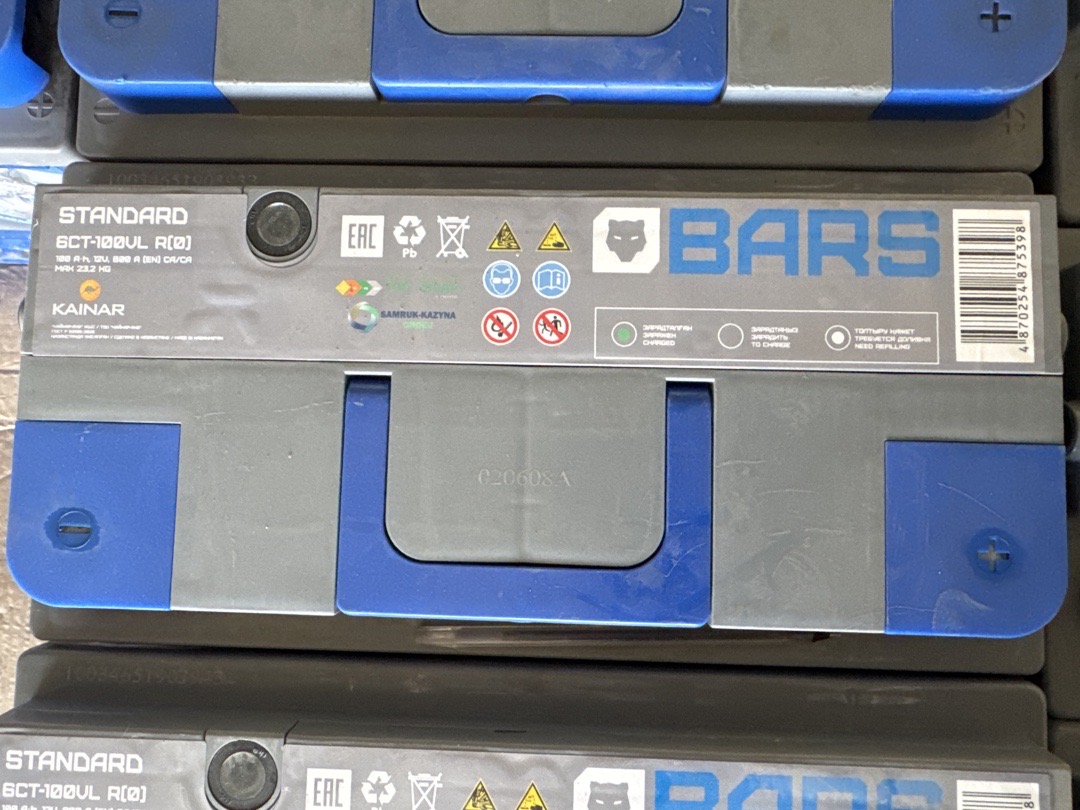 Аккумулятор BARS 100 A'H, Душанбе
