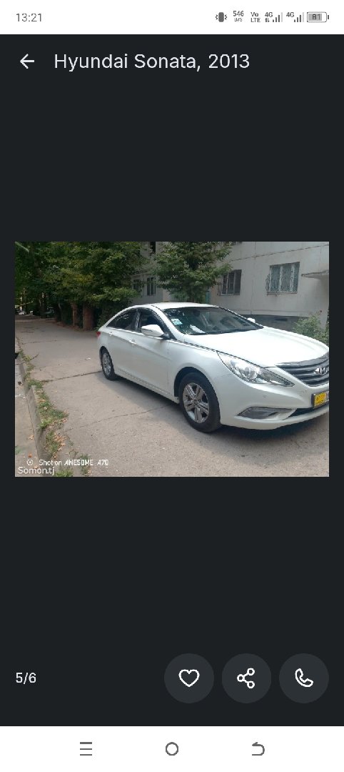 Hyundai Sonata, 2013, Душанбе