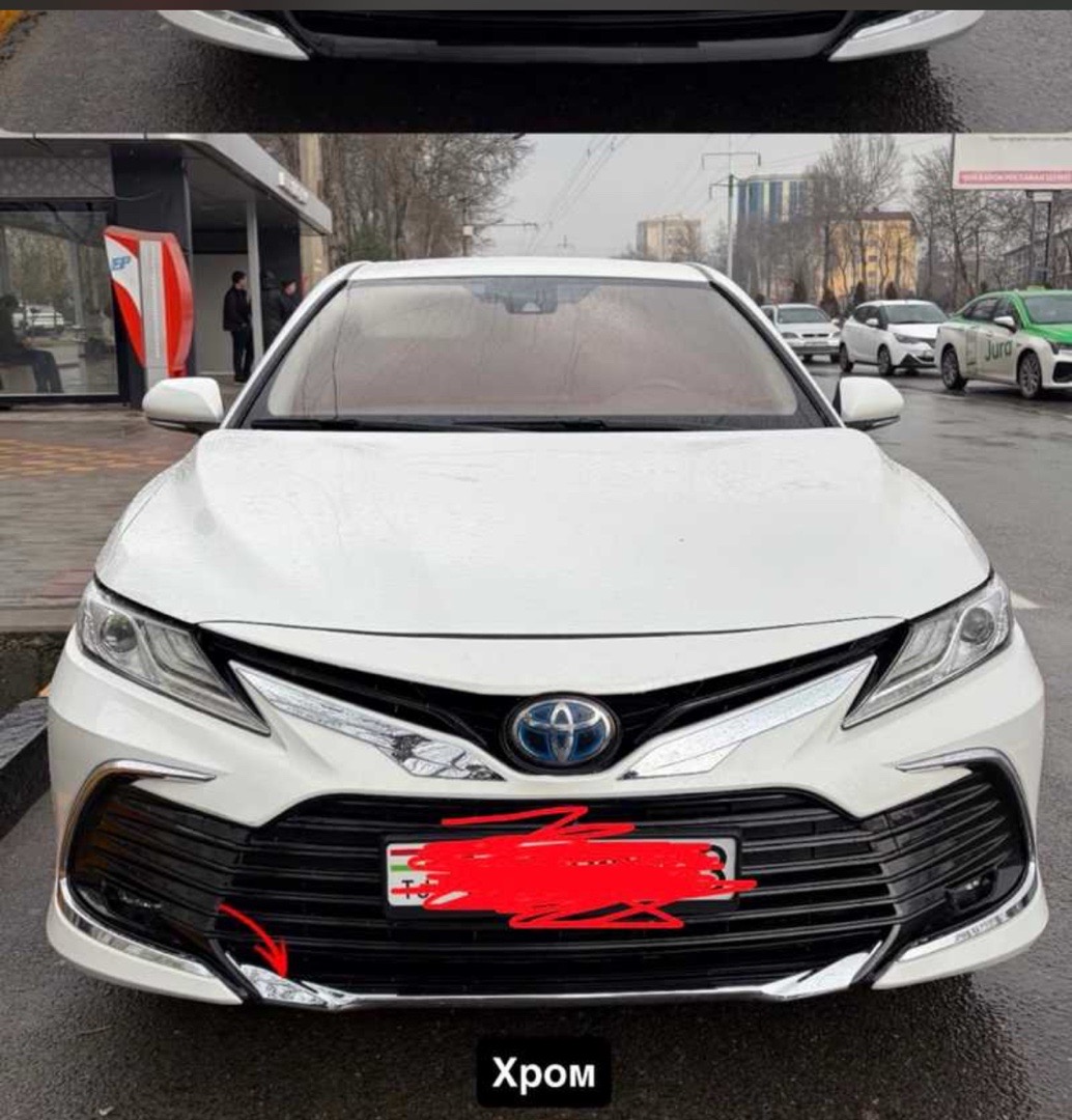 Хром на передний бампер от Toyota Camry 6, Душанбе