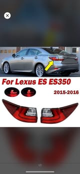Задние стоп фары на Lexus ES — фото 1 из 2