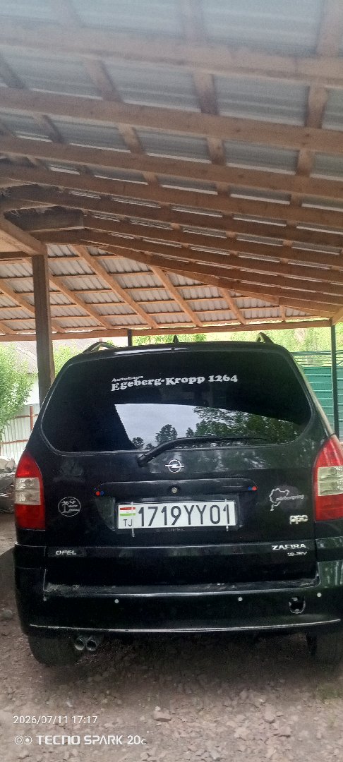 Opel Zafira, 2002, Таджикабад