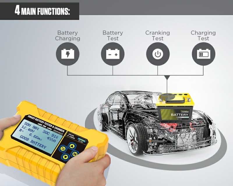 Тестер и зарядное устройство автомобильных аккумуляторов launch Avtel thinkcar, Душанбе