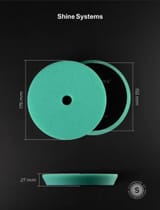 Полировальный круг экстра твердый зеленый, Shine Systems DA Foam Pad Green 130 — фото 3 из 4