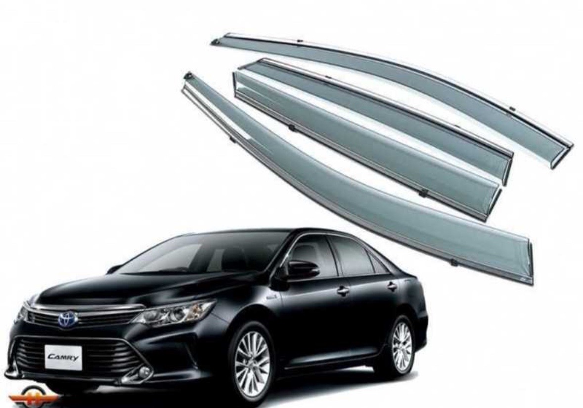 Дефлекторы окон с хром на Toyota Camry, Душанбе