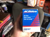 Масляный фильтр (картридж) ACDelco, артикул 650307. — фото 2 из 2