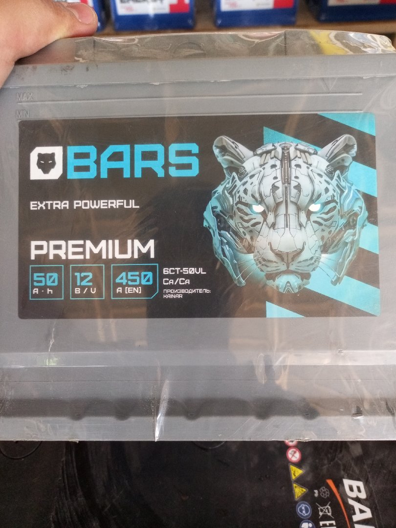 Аккумулятор Bars 50A, Душанбе