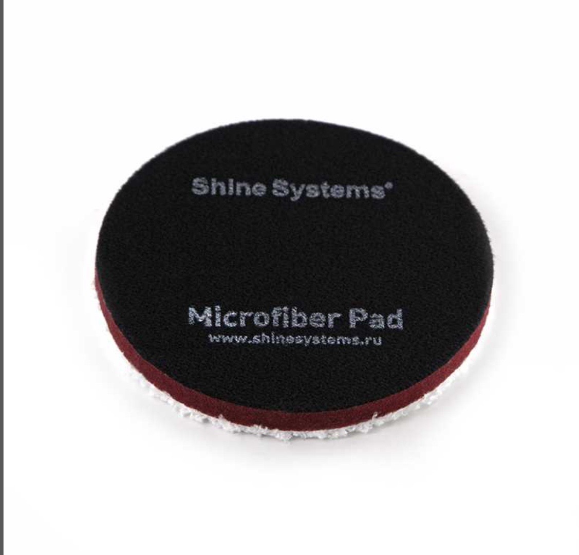 Shine Systems Microfiber Pad - полировальный круг из микрофибры, 130 мм, Душанбе