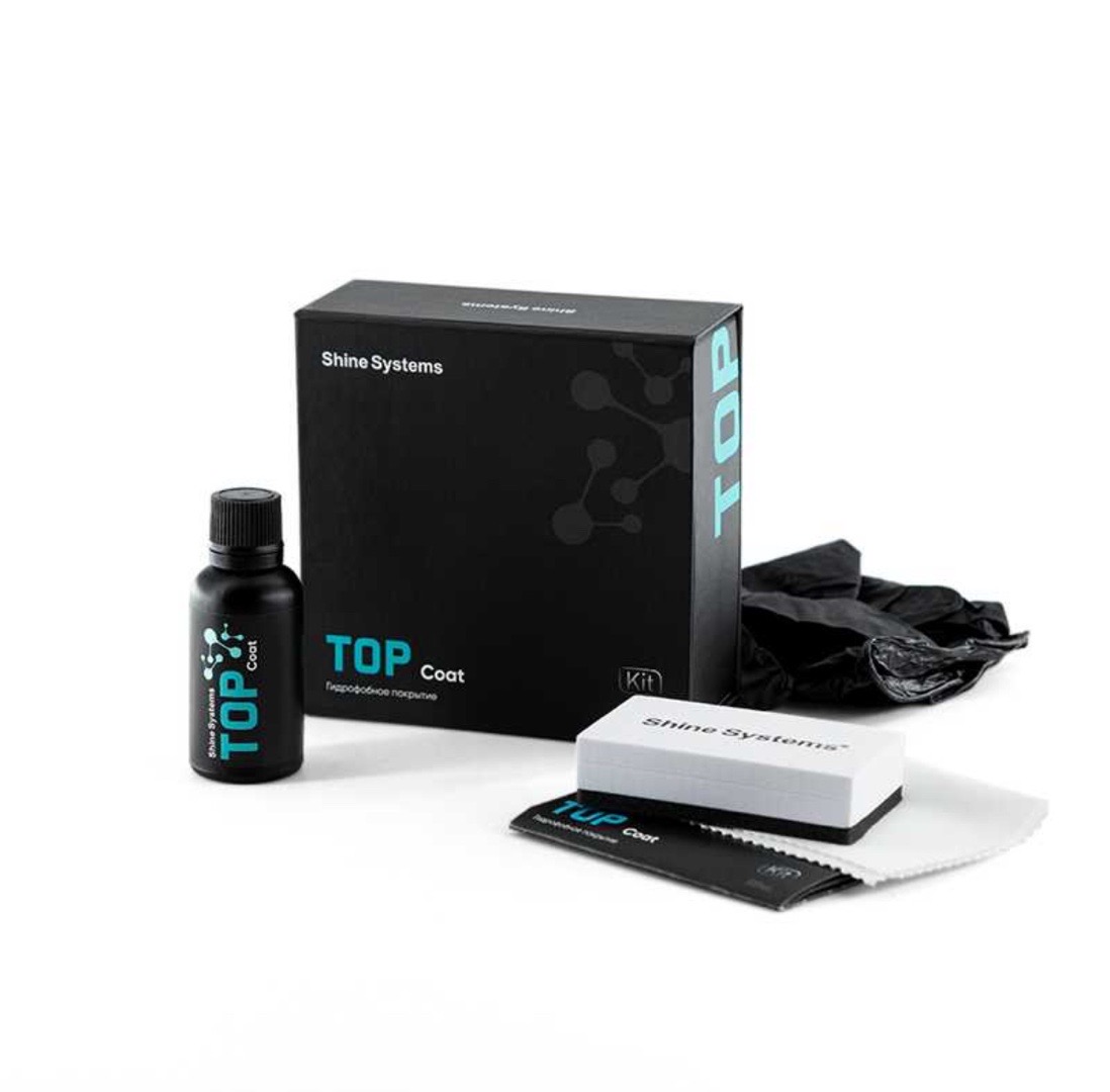 Гидрофобное керамическое покрытие для кузова, 30 мл Shine Systems TOP Coat, Душанбе