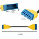 Кабель-удлинитель 41 см GM12pin OBD2 launch thinkcar XTOOL OBDSTAR Avtel — фото 5 из 6