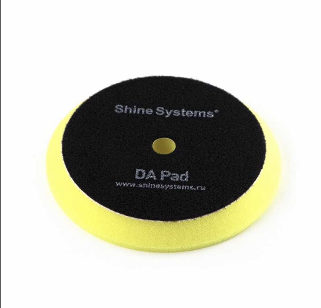 Shine Systems DA Foam Pad Yellow -полировальный круг антиголограммный желтый 130, Душанбе