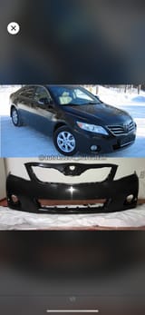 Передний бампер на Toyota Camry 2 — фото 1 из 2