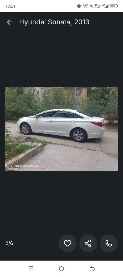 Hyundai Sonata, 2013, Душанбе