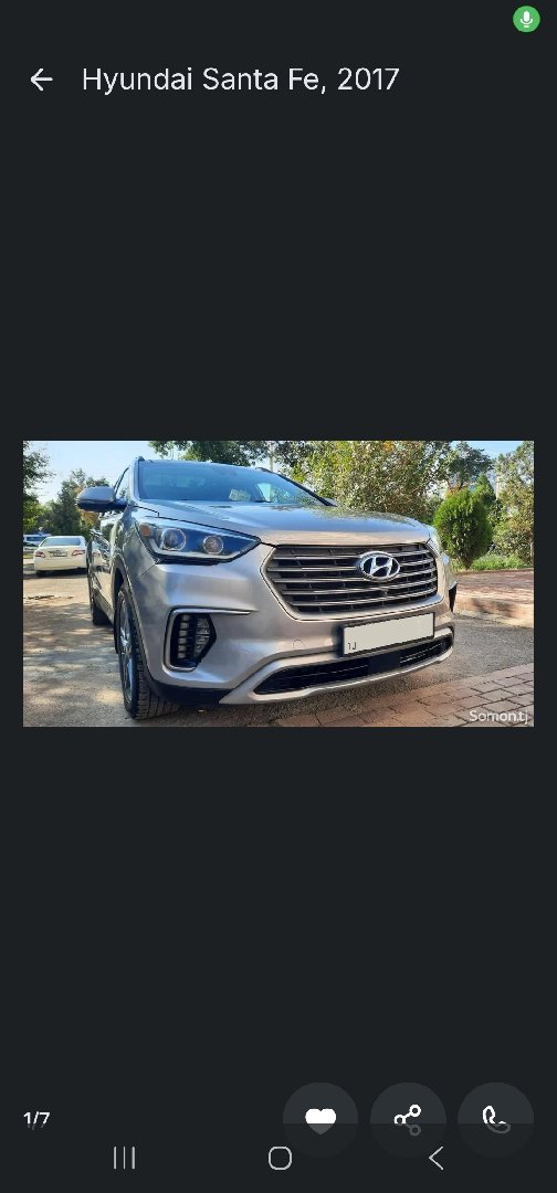 Hyundai Santa Fe, 2017, Душанбе