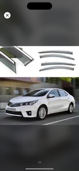 Ветерок хром для Toyota Corolla 2014 — фото 2 из 3