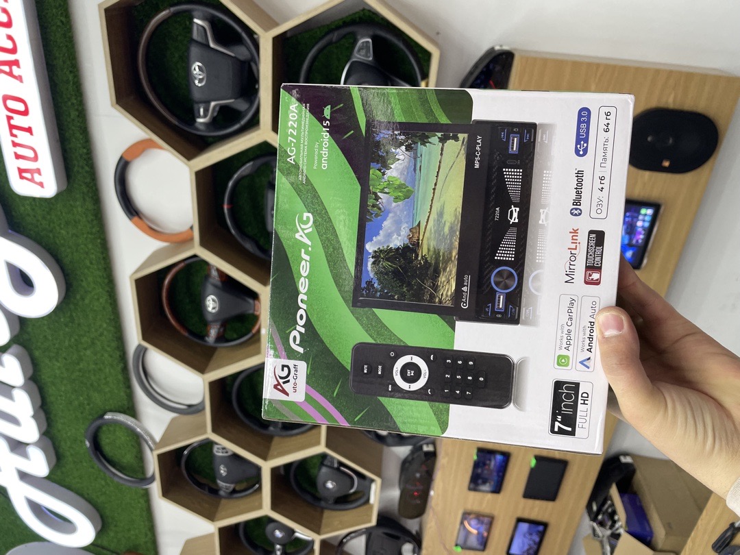 Автомагнитола 1DIN Android 15 Pioneer AG-7220A, Душанбе