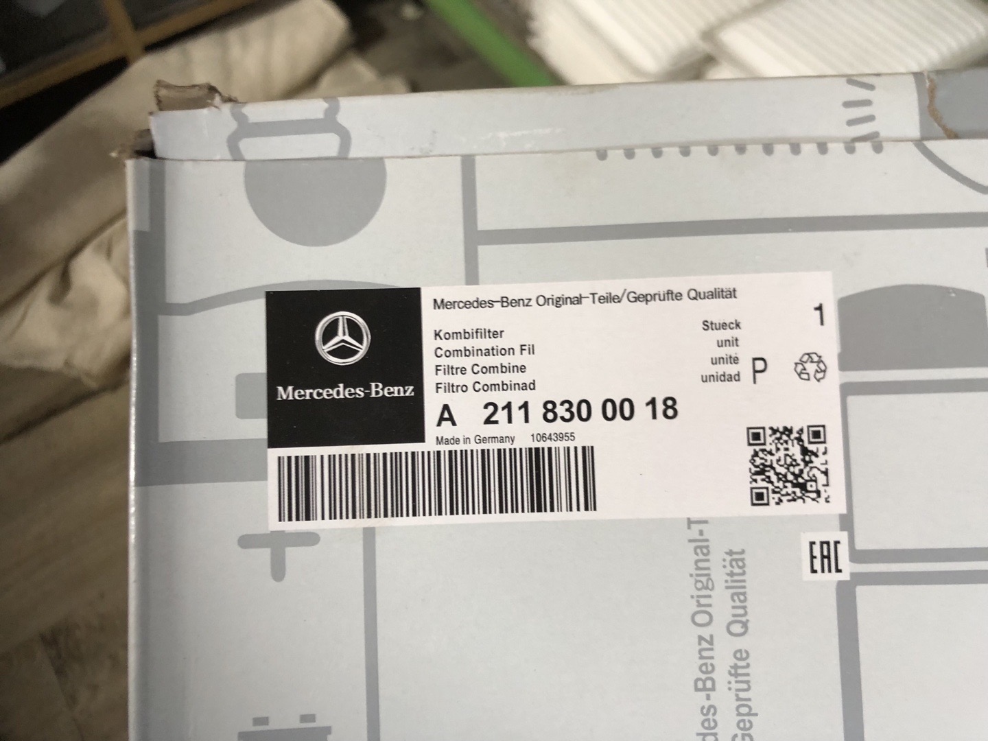 салонный фильтр Mercedes-Benz., Душанбе