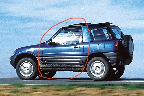 двер от TOYOTA RAV 4 1995, Душанбе